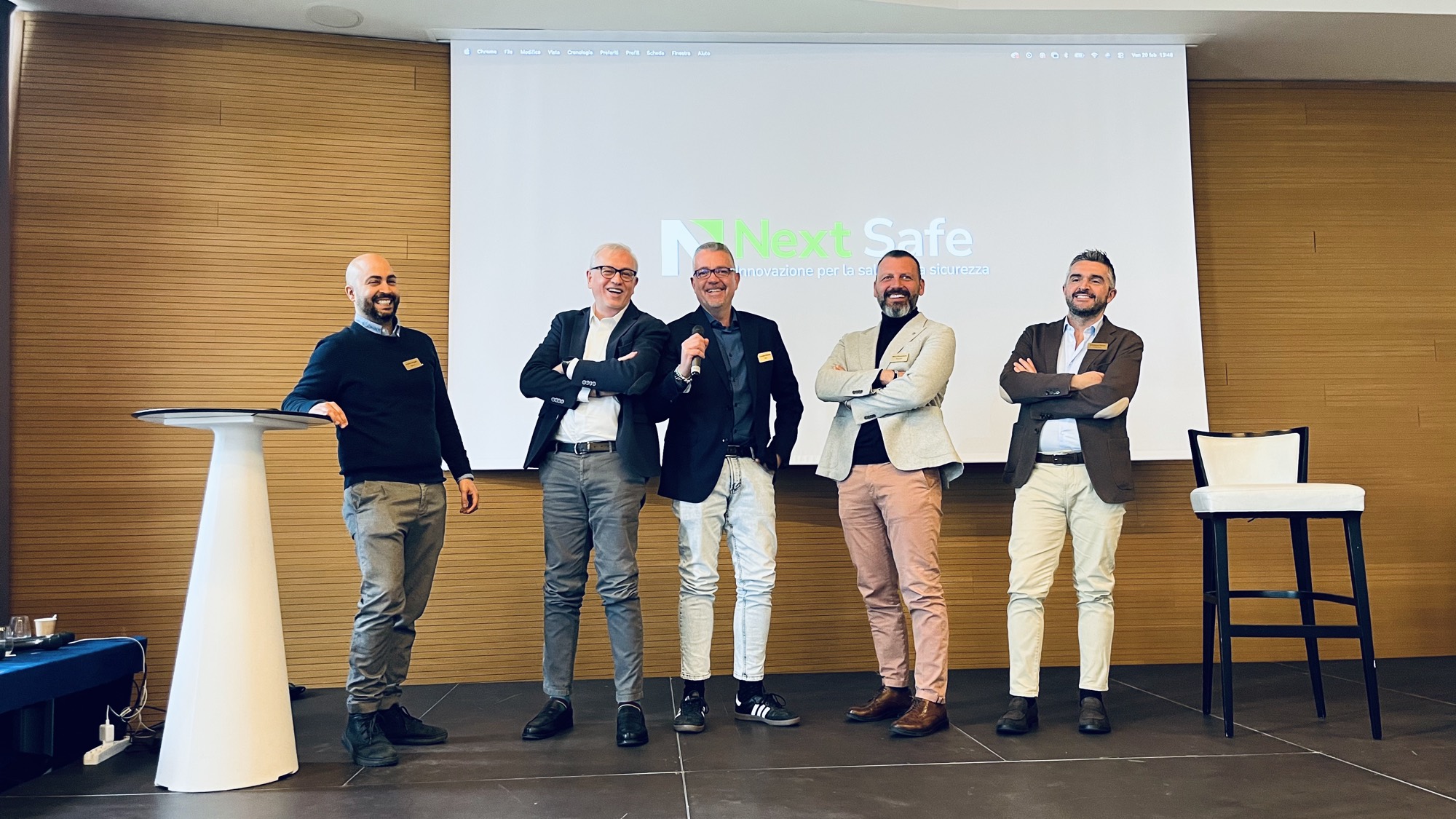 Gli ambassador di NEXT SAFE sul palco